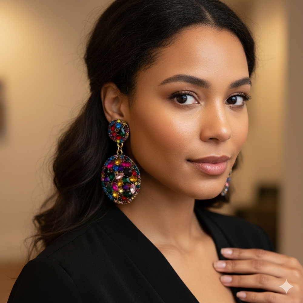 Fashion Jewelry Vibrant Multicolor Earrings